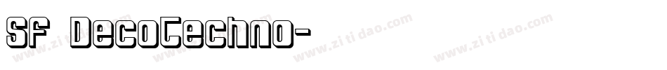 SF DecoTechno字体转换